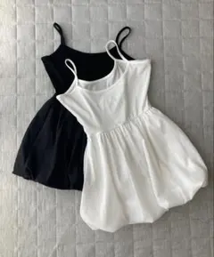 しまむら バルーンキャミ ブラック