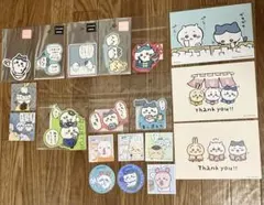 く*1様 ちいかわ ハチワレ うさぎ ステッカー シール ノベルティ ポストカー