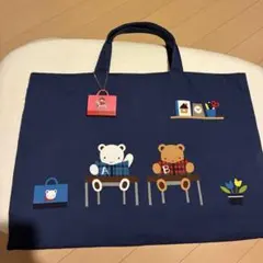 新品未開封】familiar ファミリア レッスンバッグ ブルー - メルカリ