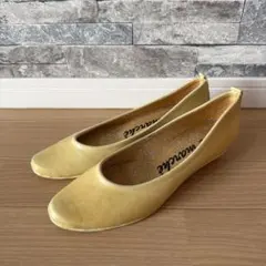 ⭕️neuemarche フラットシューズバレエシューズ イエロー 24.0のサムネイル