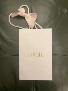 Diorリボン付ショッピングバッグ