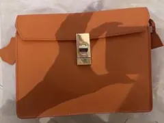 【美品】BARNEYS NEW YORK ショルダーバッグ オレンジのサムネイル