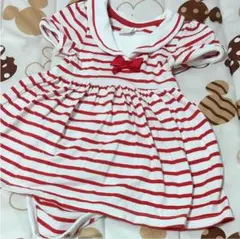 最終値下げ！⭐️ボーダーマリンの可愛いロンパース