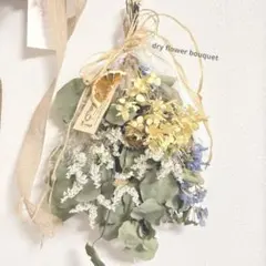 ✳️秋色紫陽花と彩り小花のドライフラワースワッグ インテリア - メルカリ