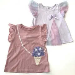 トップス　Tシャツ　2着　まとめ売り　女の子　110