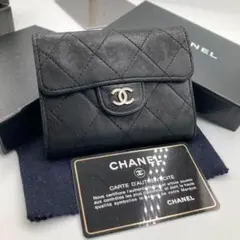 ！人気！　CHANEL シャネル　マセトラ　ラムスキン　折り財布のサムネイル