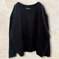 【希少2XL】Hanes ヘインズ 無地スウェット ブラック 黒 ビッグサイズ