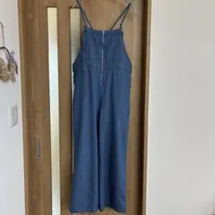 しまむら Mayoデニムオールインワン　Mayoサロペット　ブルー色　L