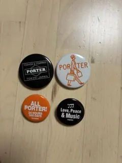 PORTER ポーター　缶バッチ4つのサムネイル