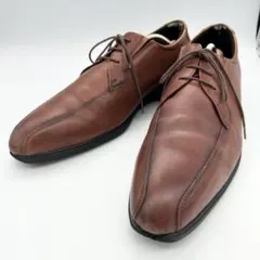 Texcy Luxe ビジネスシューズ スクエアトゥ ブラウン 26.5cmのサムネイル