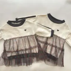 子ども服　姉妹服　女の子お揃い　2点セット