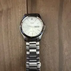CASIO クォーツ 腕時計 シルバー デイデイト