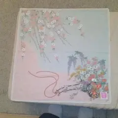 高級　綿和柄　刺繍　ハンカチ　２点セットのサムネイル