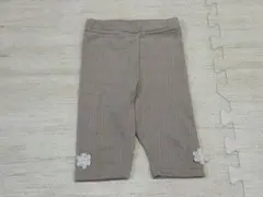 ベビー レギンス 80cm 花モチーフ付き