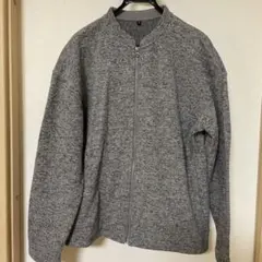 グレー ポリエステル ジャケット XLサイズ