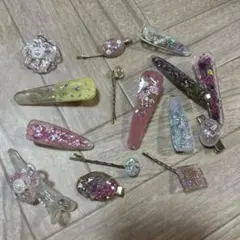 ヘアアクセサリーセット ハンドメイド