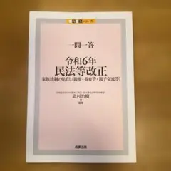 【裁断済み】一問一答 令和6年民法等改正 家族法制の見直し親権・養育費・親子交流