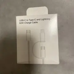 USB-C to Type-C and Lightning 60W ケーブル