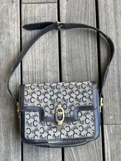 CELINE セリーヌ Cマカダム 馬車柄 ワンショルダーバッグ キャンバス 