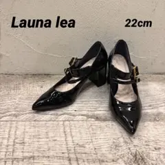 Launa lea ラウナレア ポインテッドトゥダブルベルトヒールパンプスのサムネイル