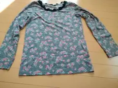 アズノウアズピンキー　花柄レース付き長袖トップス