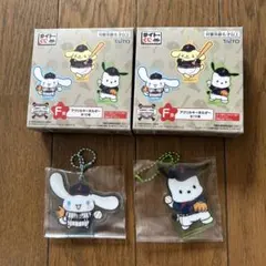 タイトーくじ　侍ジャパン　サンリオ　アクリルキーホルダー　ポチャッコ　シナモン