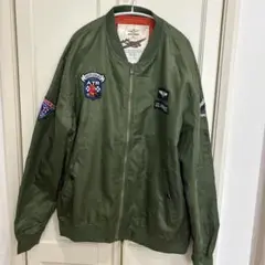 【薄手】オリーブグリーン ナイロンジャケット 6XL