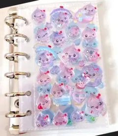 シール収納　クリアバインダー　A7対応　透明リフィル付き　クリア