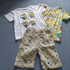 ミニオンズ　ポケモン　Tシャツ　ショートパンツ　セット