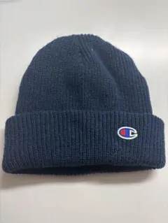 美品　Champion ネイビー ニット帽