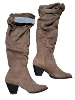 z*r様 M ロングブーツ　ブーツ　レディース　ファー　ファッション　ヒール　コ