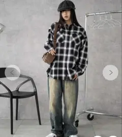 WEGO チェックBig シャツ