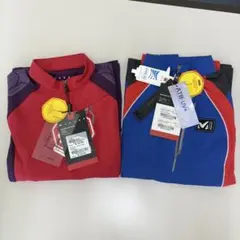 【MILLET】 ミレー ウェア ハーフジップ長袖シャツ/90 S ２枚セット