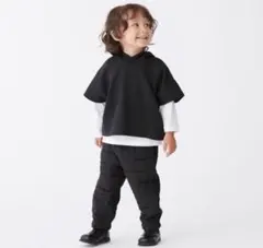 プティマイン　ポンチョ風トレーナーTシャツセット 90cm 2点セット　春服