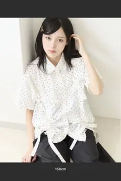 kutir 半袖アソートフリルドロストリボンシャツ