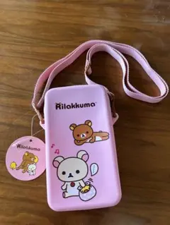 リラックマ シリコン ショルダーバッグ ピンク