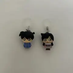 ガチャガチャ名探偵コナン めじるしアクセサリー3 工藤新一&毛利蘭