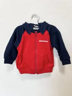 【新品】mikiHOUSE ミキハウス 日本製 赤紺 トレーナー 90サイズ