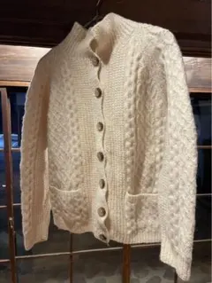 EURO vintage 90sハイネック カーディガン　ユーロ古着