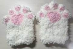 編み物 アームウォーマー