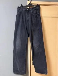 isabel marant wide straight Black denim