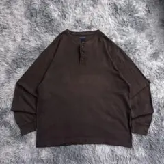 00s サーマルロンt ヘンリーネック　ヴィンテージ　ワッフル