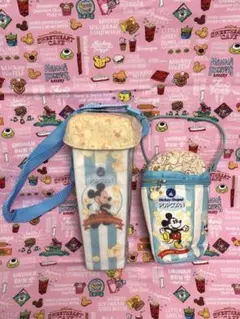 ミッキー★ポップコーン柄ポップコーンケース&ポップコーン柄ペアポーチ