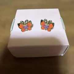 Anna Sui butterfly motif 2-way beaded earrings (pair) - slightly flawed.