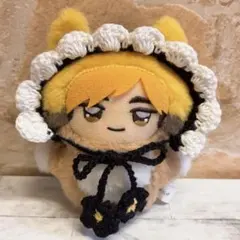 ちみけもマスコット ぬい服 ぬい帽子 ボンネット 黒白