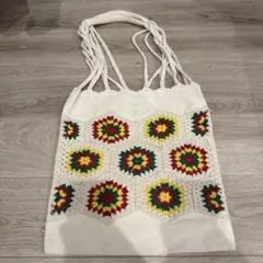 グラニースクエア刺繍トートバッグ