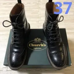church's レースアップブーツ　angelina 37 blackのサムネイル