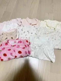 ベビー服 女の子 まとめ売り 50〜70 ロンパース セット ピンク