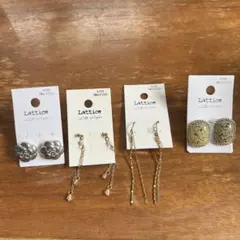 Lattice ピアス4点セット