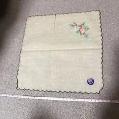 未使用　刺繍付　　ハンカチ